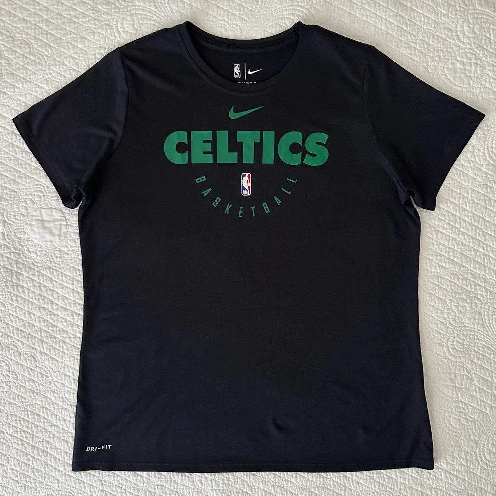 Women's Nike Black Boston Celtics Team Practice Performance T-Shirt XL